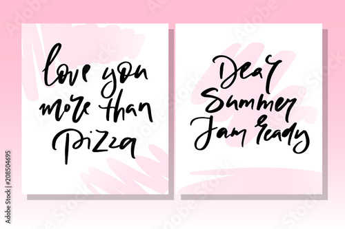 Calligraphy text for t-shirt women design, feminine internet shop. Curve lettering for original collection, fashion brand. Hand sketched banner, print or decor for souvenir goods, phone case, label