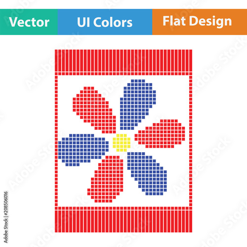 Sewing ornate scheme icon