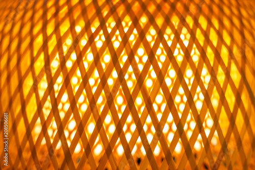 texture of bright orange lampshade