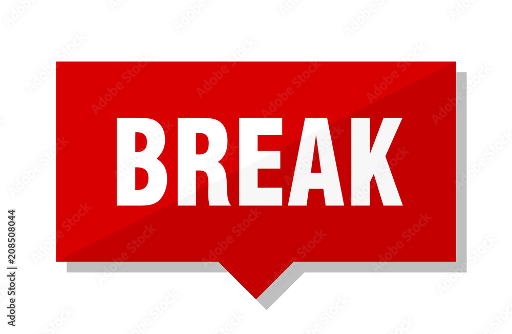 Fototapeta premium break red tag