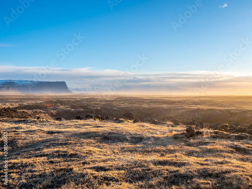 Natural view in morning in Iceland
