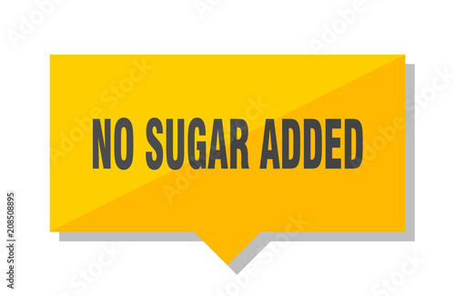 no sugar added price tag