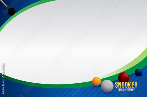 Snooker design background. Vector illustration