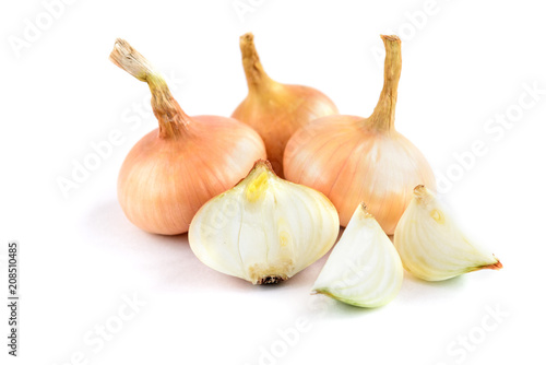 Onion isolated on white background.