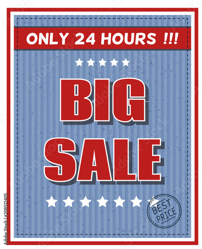 Advertising poster template for your design.