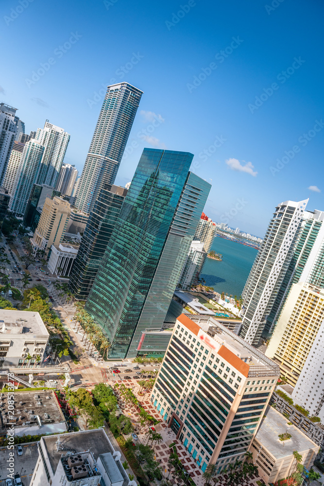 Obraz premium Skyline of Downtown Miami, Florida