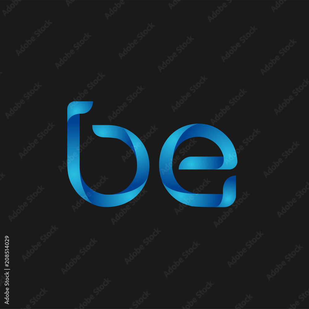 Initial Letter BE Logo Vector Design Initial Letter BE Logo Vector Design