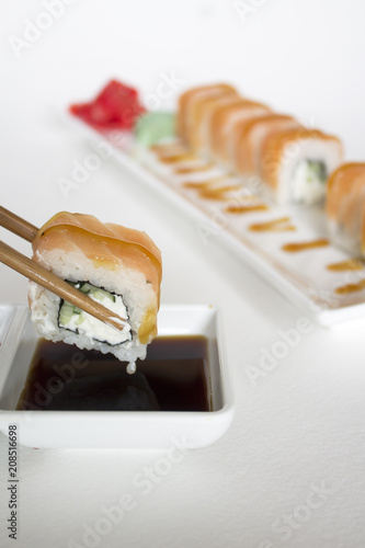 food photo sushi rolls photo