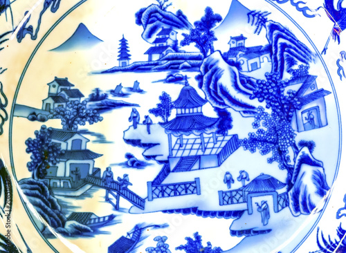 OLd Ceramic Plate Panjuan Flea Market Beijing China