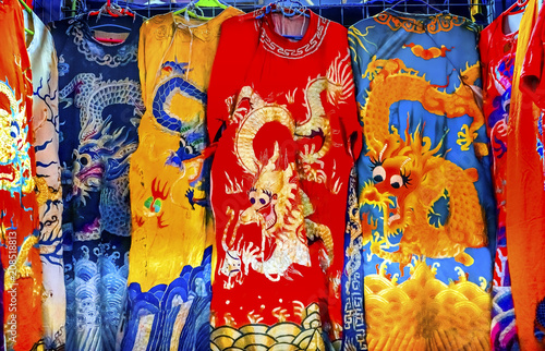Dragon Replica Silk Robes Panjuan Flea Market Beijing China
