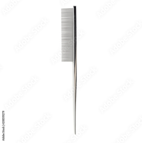 Pettine con punta in ferro - professionale da parrucchiere isolato su bianco