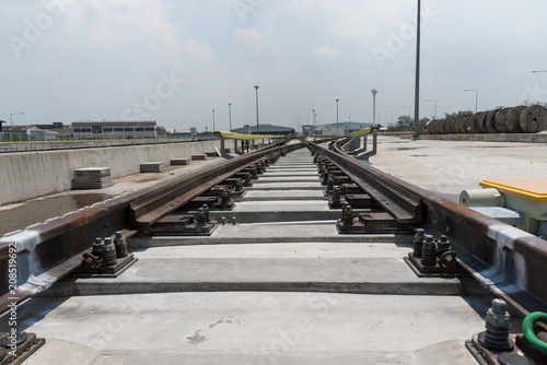 railway track, Construction of railway tracks, railway turnout, A Track to Maintenance area. Each train have schedule for preventive maintenance and corrective maintenance in depot.