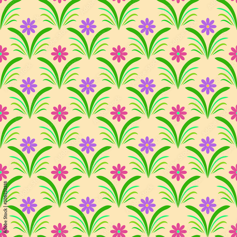 Flower seamless pattern Flower seamless pattern