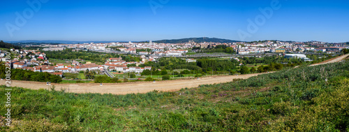 Panoramic view from Gaiás in Santiago de Compostela, Spain