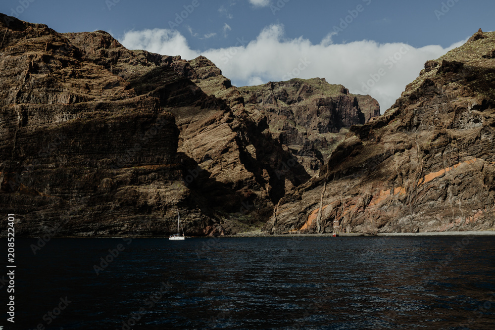 View from the sea over Masca Bay, Tenerife - Spain