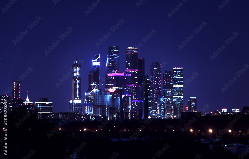 Fototapeta premium view the city at night