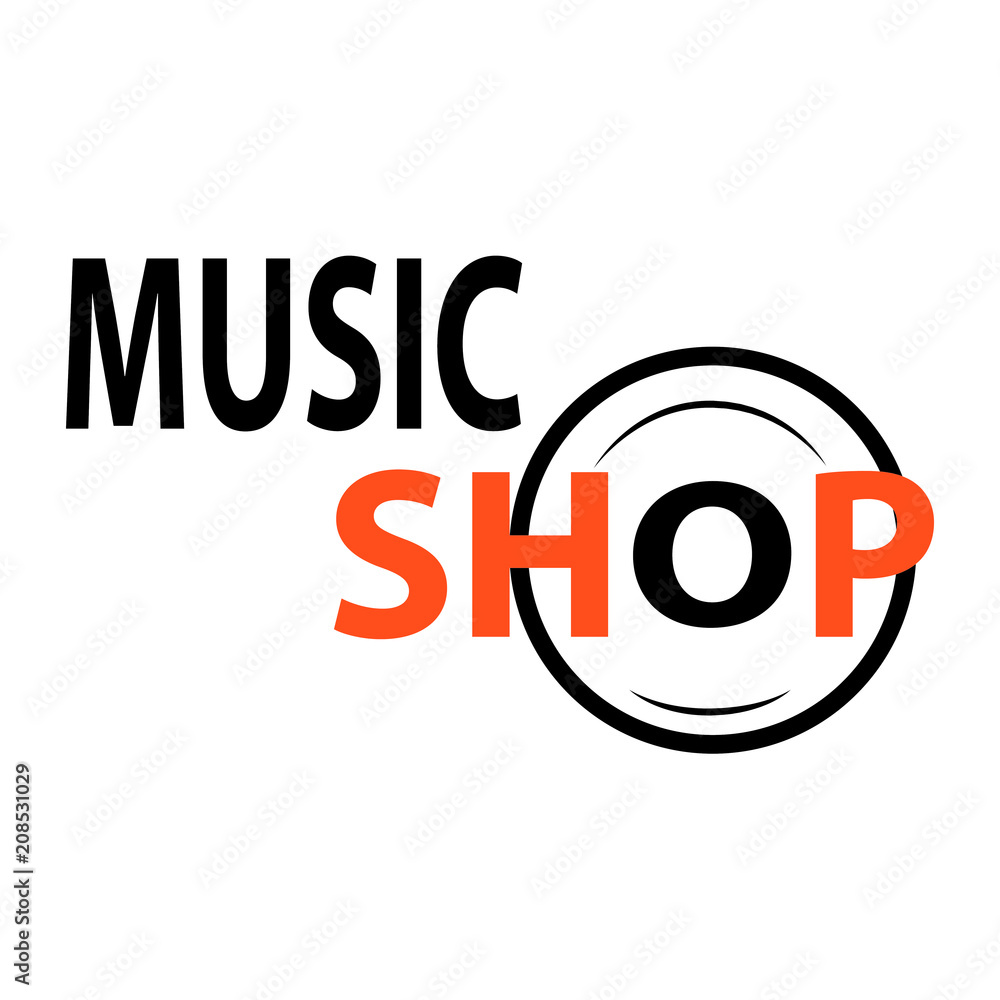 music shop label music shop label
