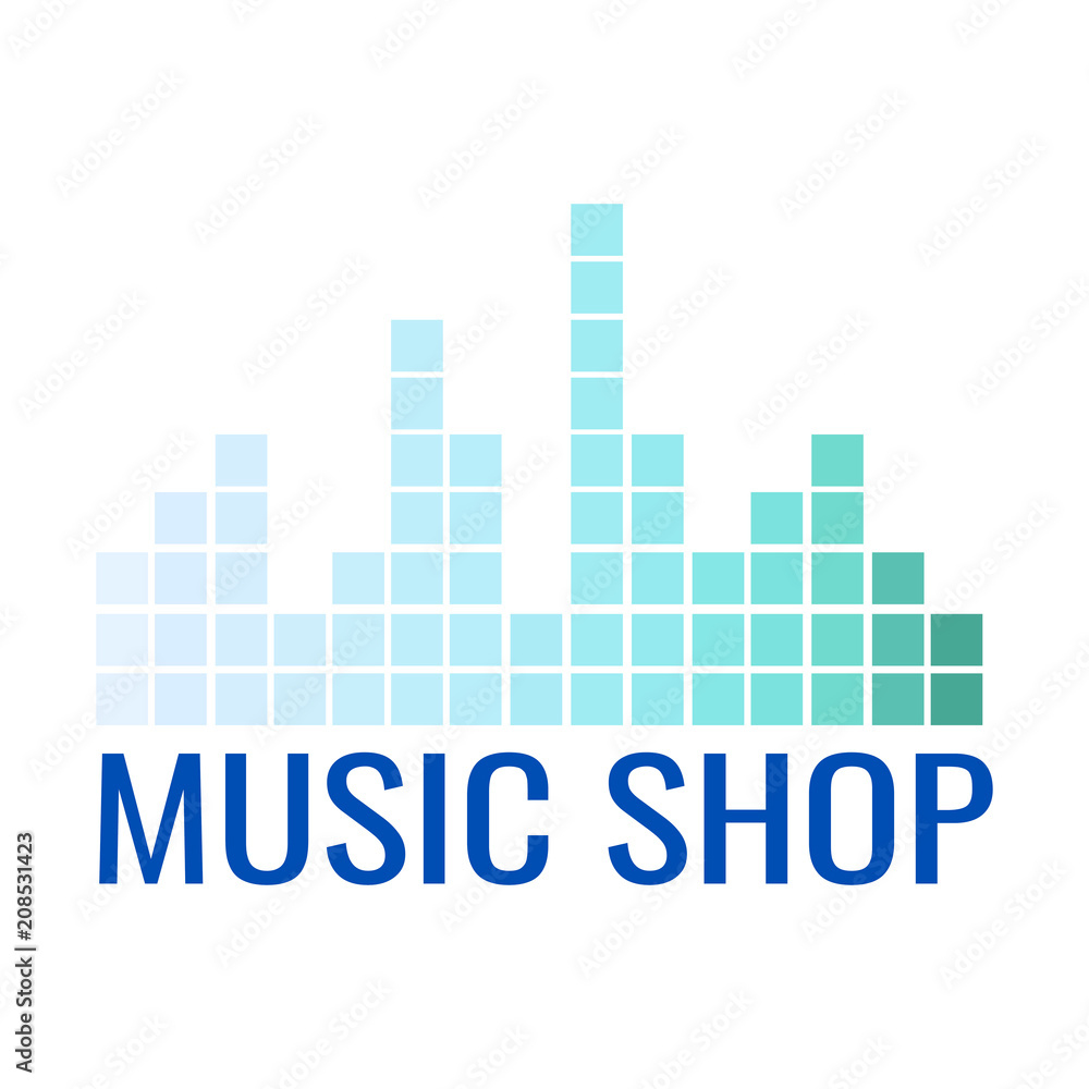 music shop label