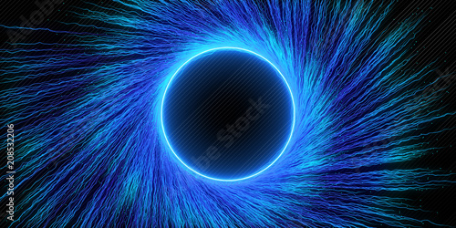Creative blue vortex background