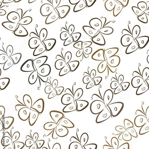 Seamless butterfly illustrations background abstract, hand drawn. Insects, creative, wallpaper & underwater.