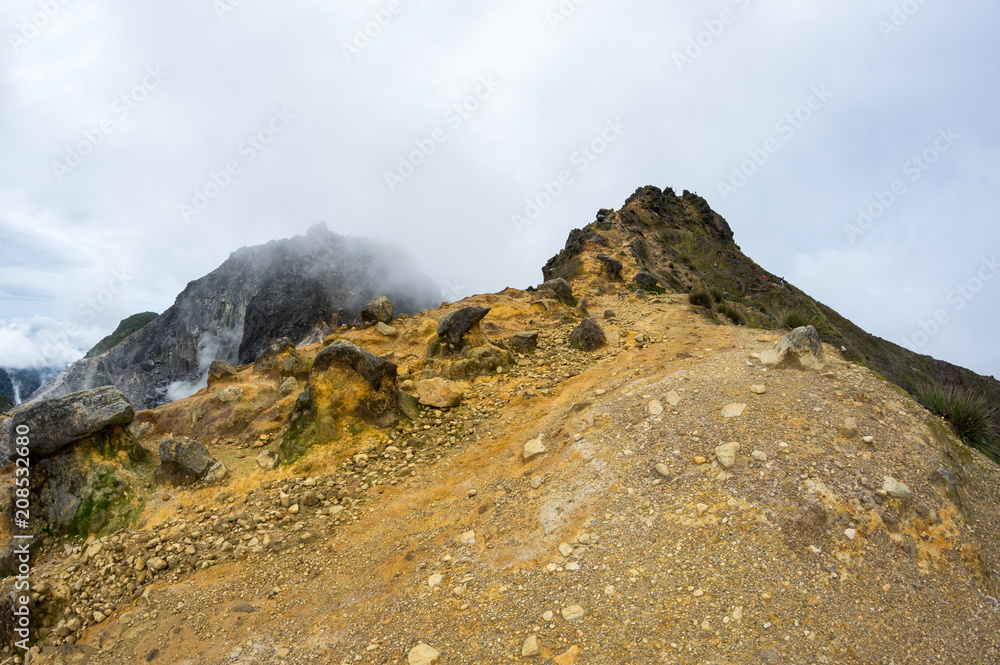 The slope of mount Sibayak