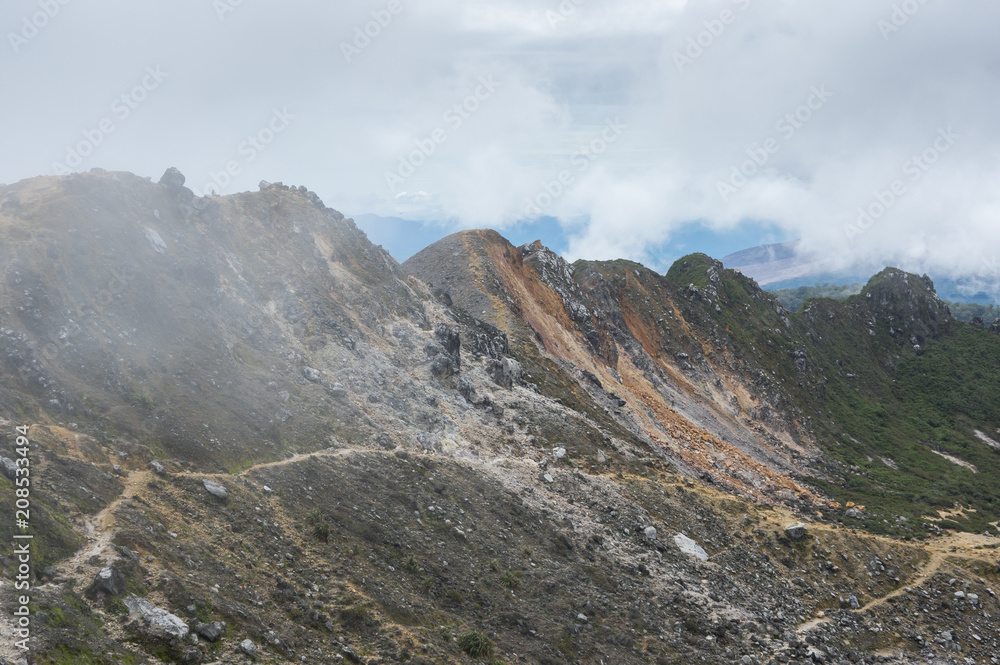 Fototapeta premium The slope of mount Sibayak