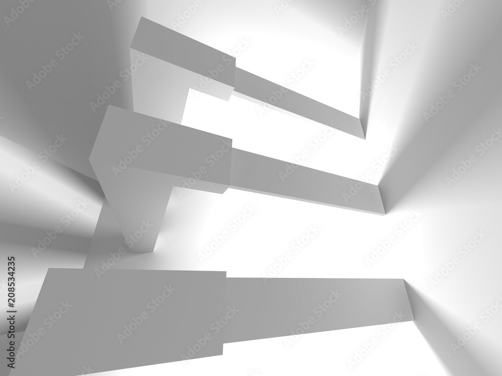 Abstract Modern White Architecture Background Abstract Modern White Architecture Background