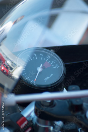 Antique motorcycle tachometer