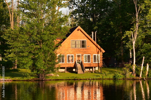 Summer Home On River Triangular Roof