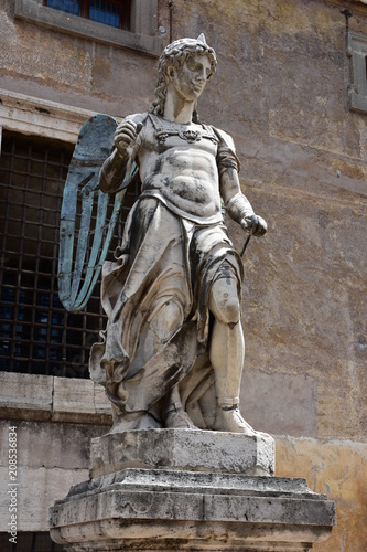 Rome, 17 May 2018, Reportage from S. Angel Castle. External and internal. Courtyard of the angel. 