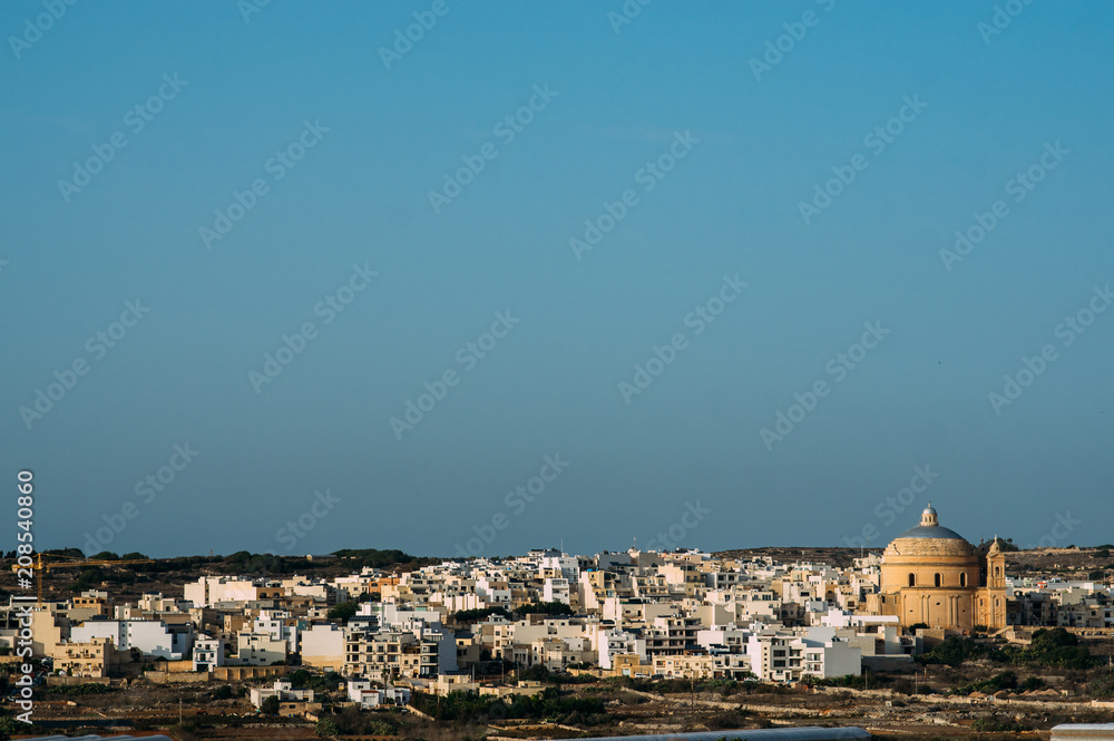 View to the Miracle Church of Mosta