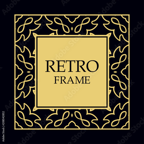 Vintage decorative frame