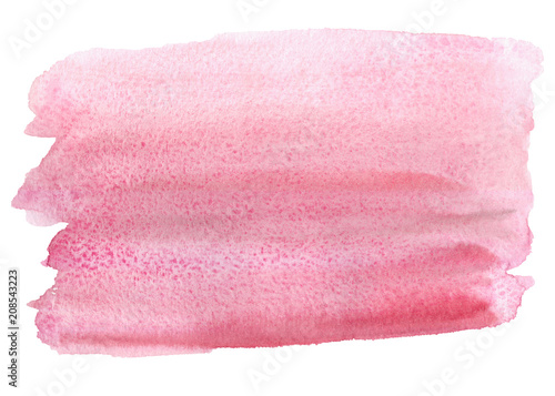 Watercolor hand drawn pink background / texture illustration 
