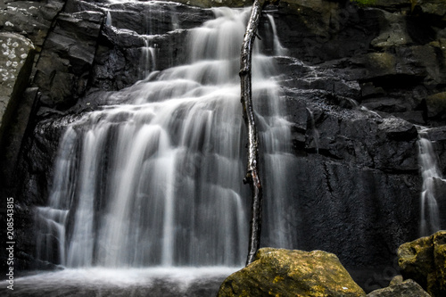 Waterfall Cascading Over Stone