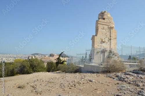 Philopappou athens ruins ancient photo