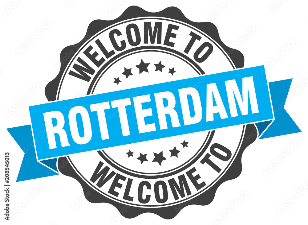 Fototapeta premium Rotterdam round ribbon seal