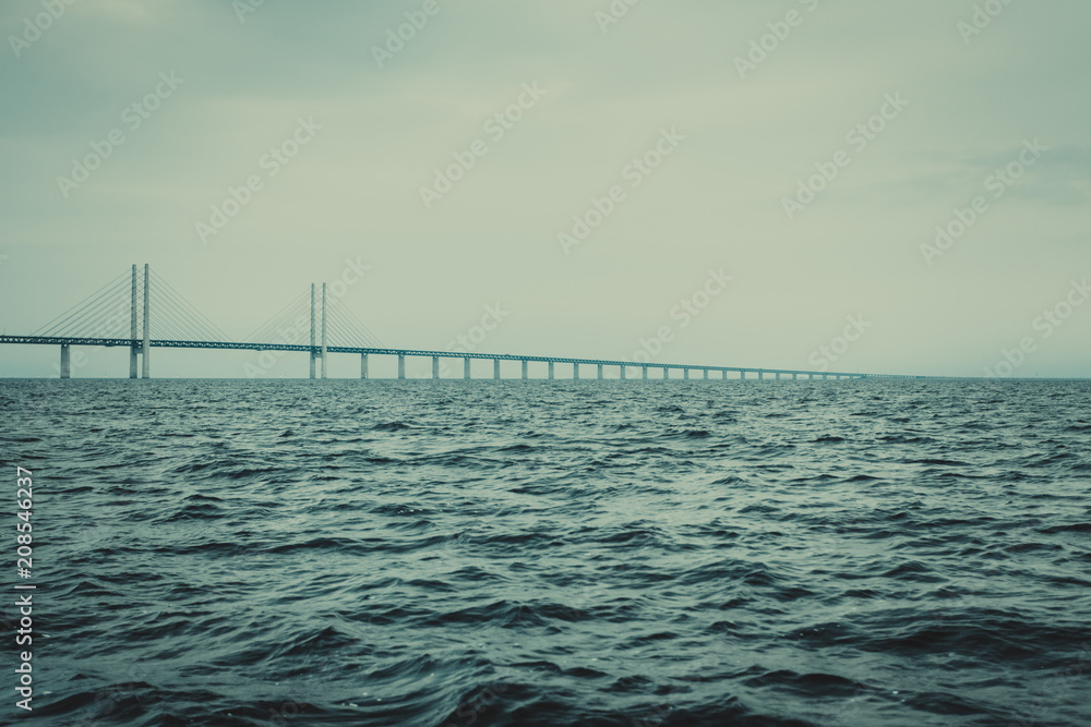 the oresund bridge between denmark and sweden the oresund bridge between denmark and sweden
