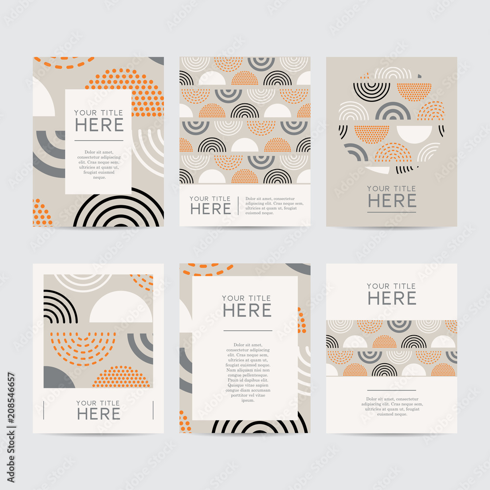 Naklejka premium Abstract Design Brochure Set