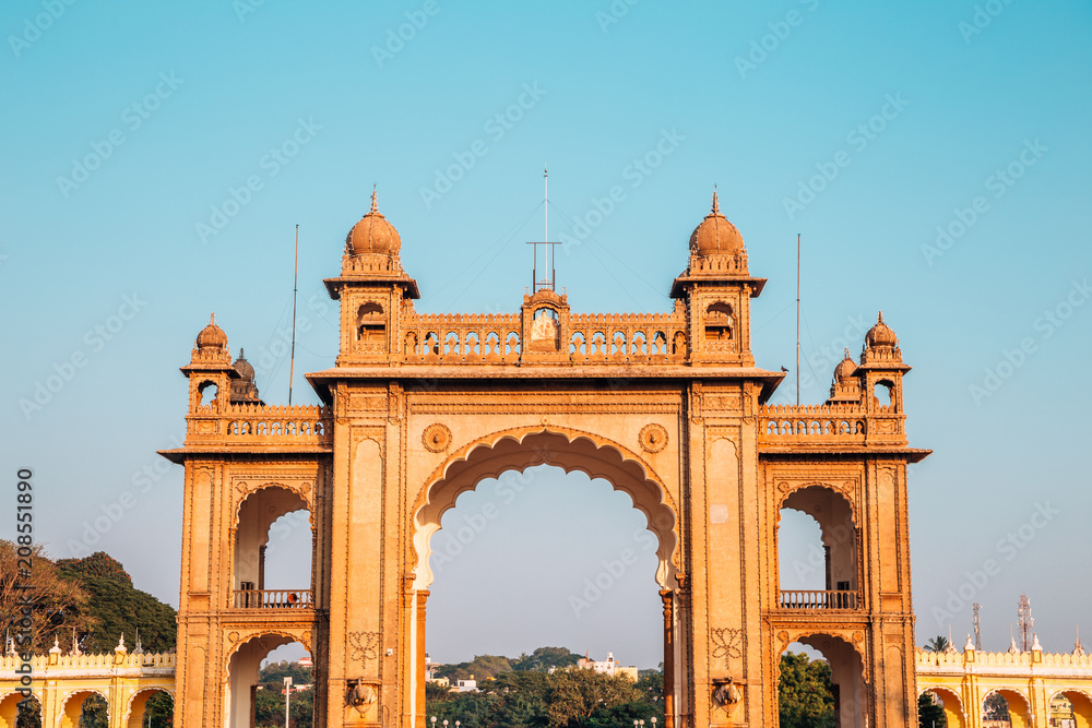 Mysore Palace historical architecture in Mysore, India