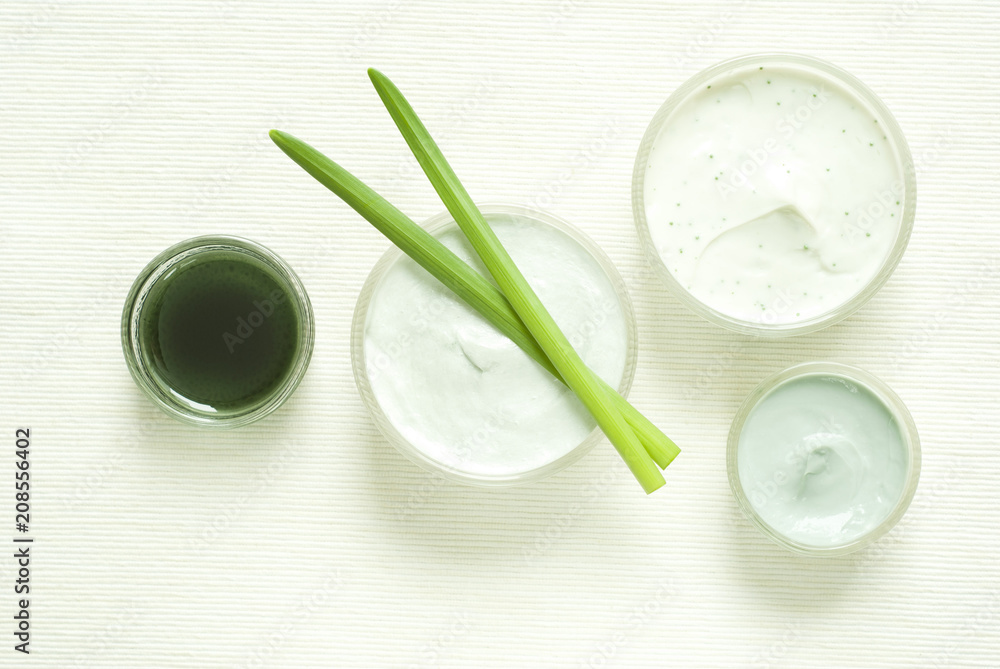 moisturizers, top view moisturizers, top view