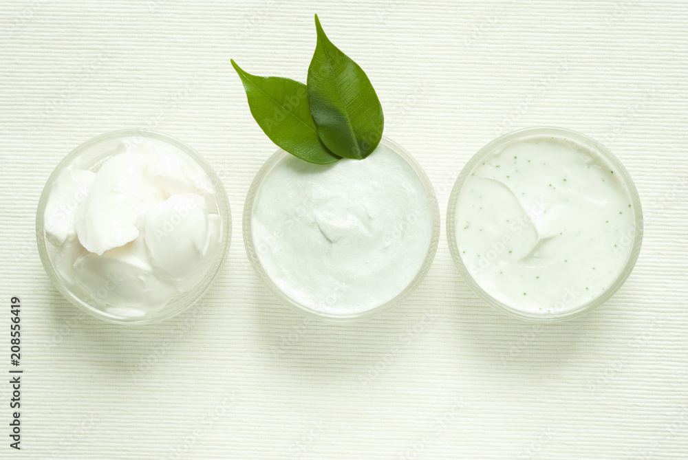 moisturizers, top view moisturizers, top view
