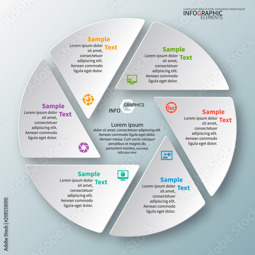Abstract 3D Paper Infographics