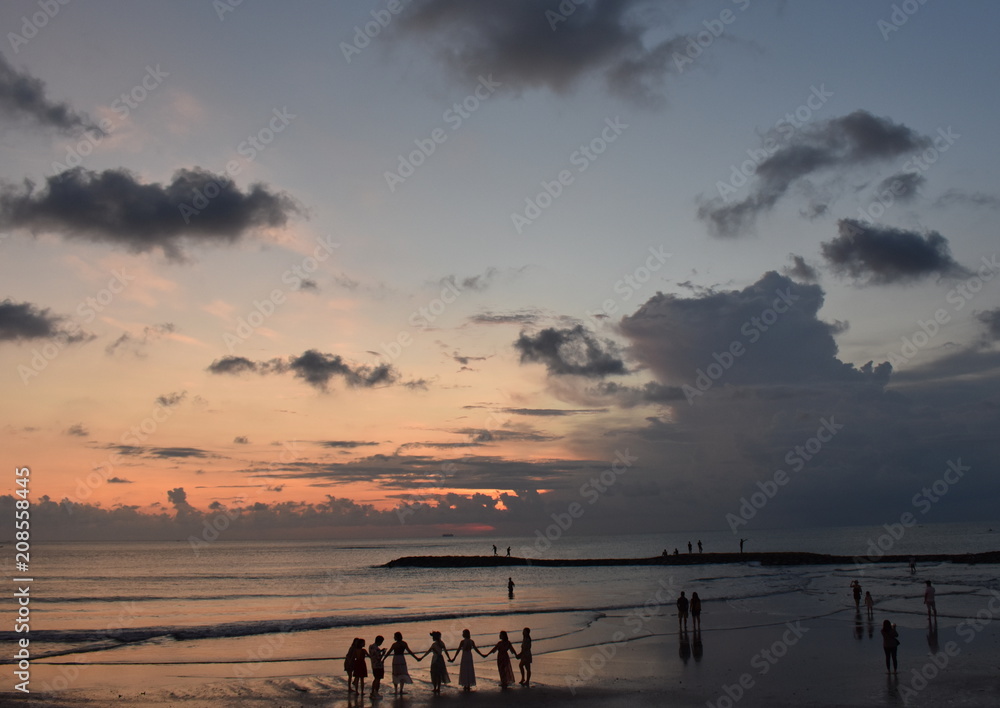 bali sea sunset