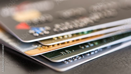credit card pile