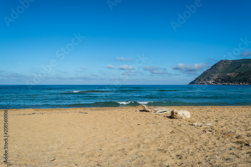 View of sardinian coast and beach