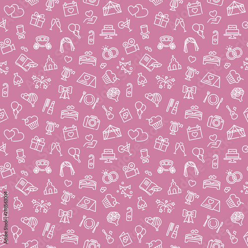 Wedding seamless background