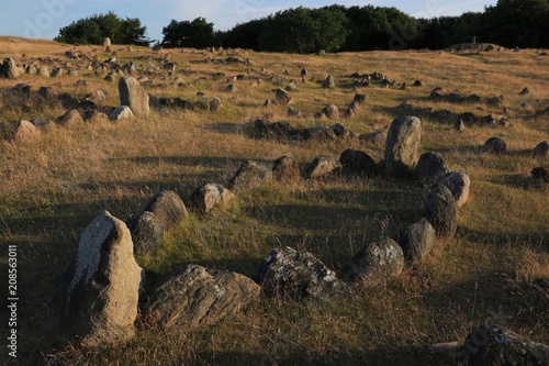 viking graveyard Lindholm Hoje photo