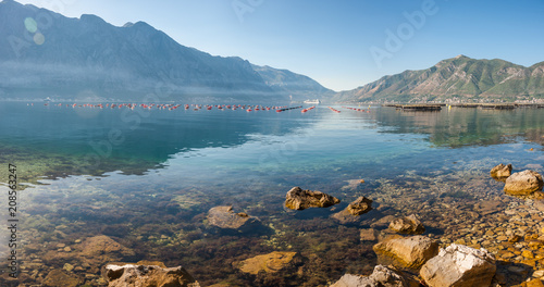 Wallpaper Mural Seascape with oyster farm Torontodigital.ca