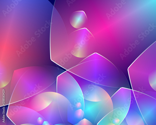Abstract vector background composed of simple elements