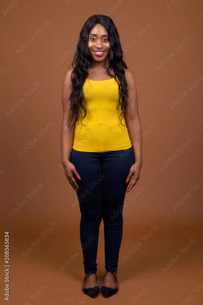 Portrait Of Beautiful Young African Woman Portrait Of Beautiful Young African Woman